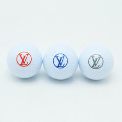 LOUIS VUITTON Monogram Eclipse Set Golf Andrews Ball Case Pouch GI0344