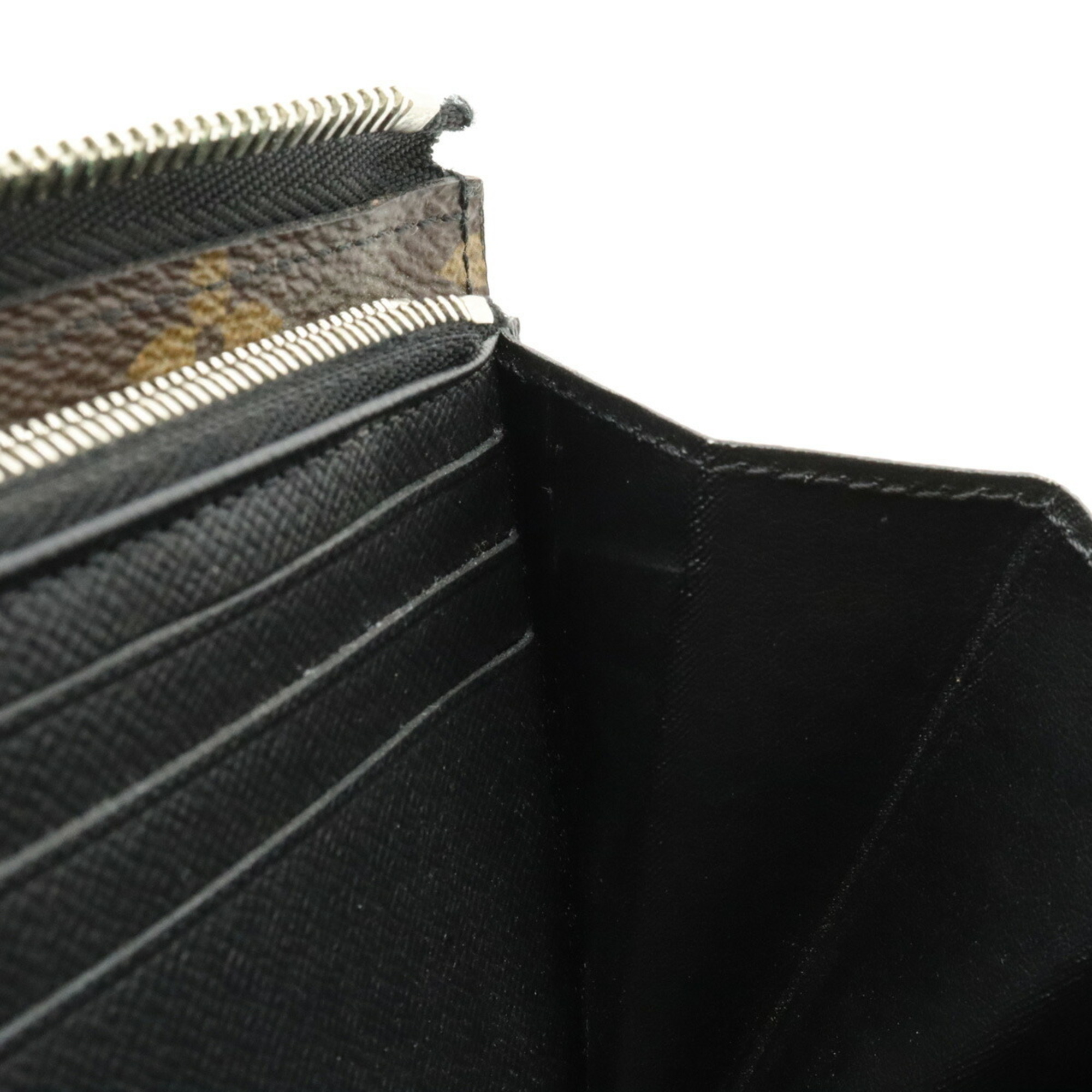LOUIS VUITTON Monogram Macassar Zippy Dragonne L-shaped long wallet calf leather with wrist strap M69407