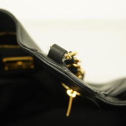 Salvatore Ferragamo Tote Bag Leather Black Gold Hardware Women's