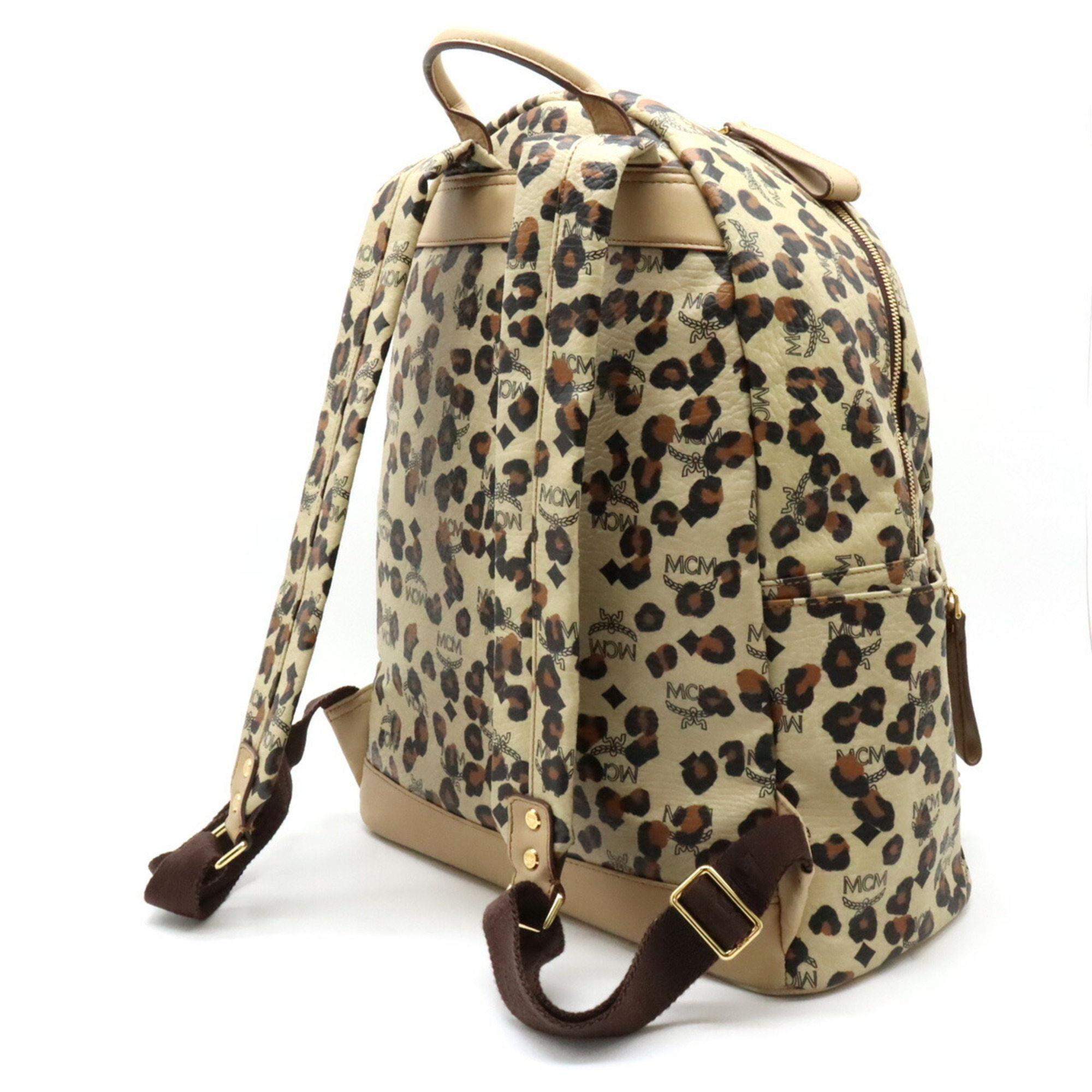 MCM LOVELESS Loveless Collaboration Backpack Rucksack Leopard