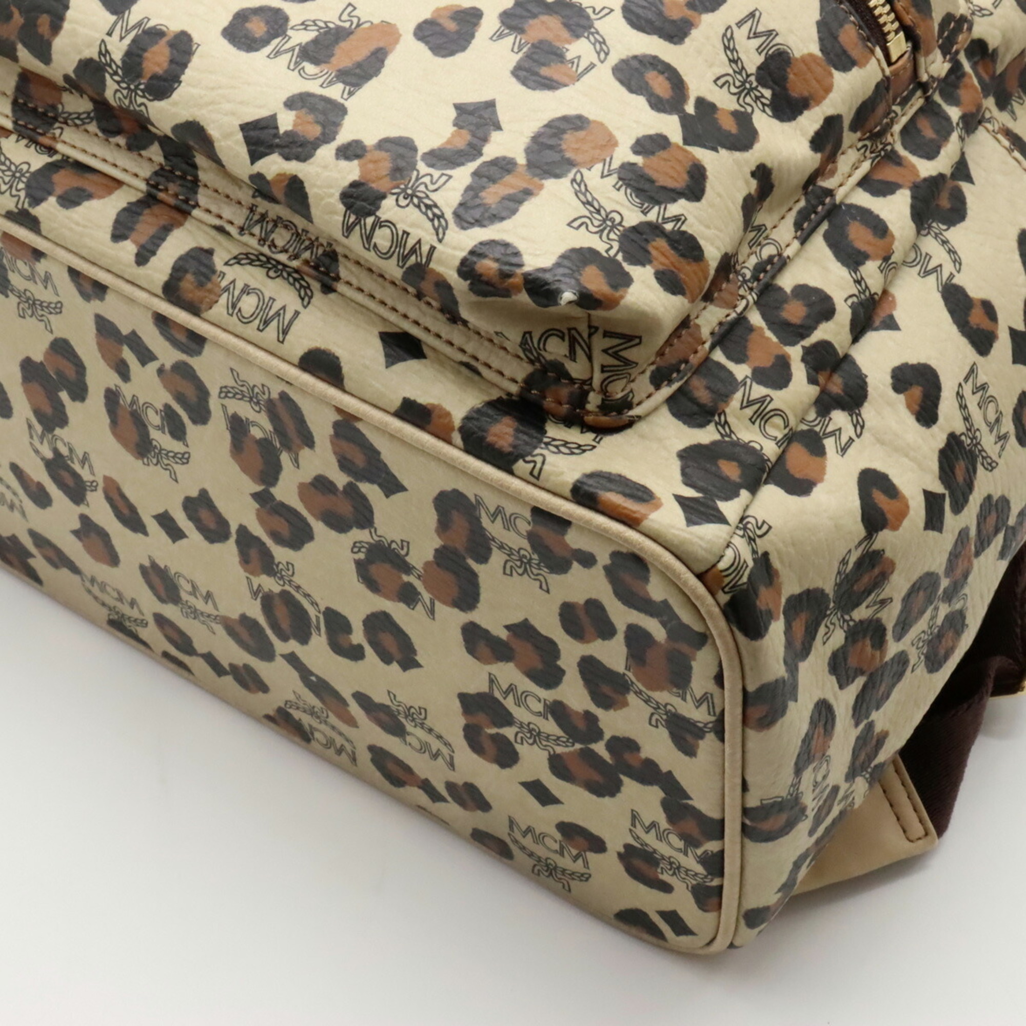 MCM LOVELESS Loveless Collaboration Backpack Rucksack Leopard