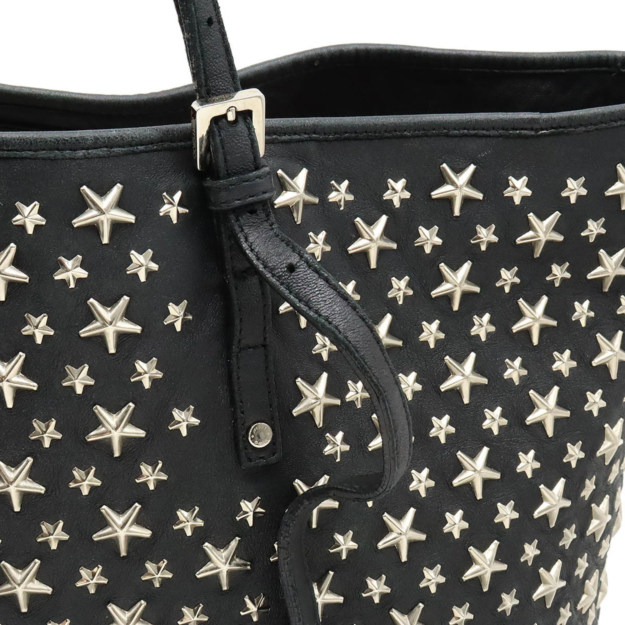 JIMMY CHOO Jimmy Choo SASHA M Sasha Tote Bag Shoulder Star Studded ...