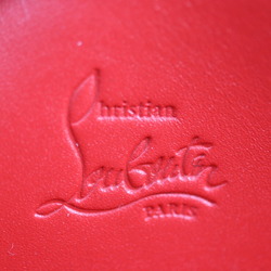 Christian Louboutin PANETTONE Long Wallet 1165045 Calf Leather Gray Spike Studs Round Zipper