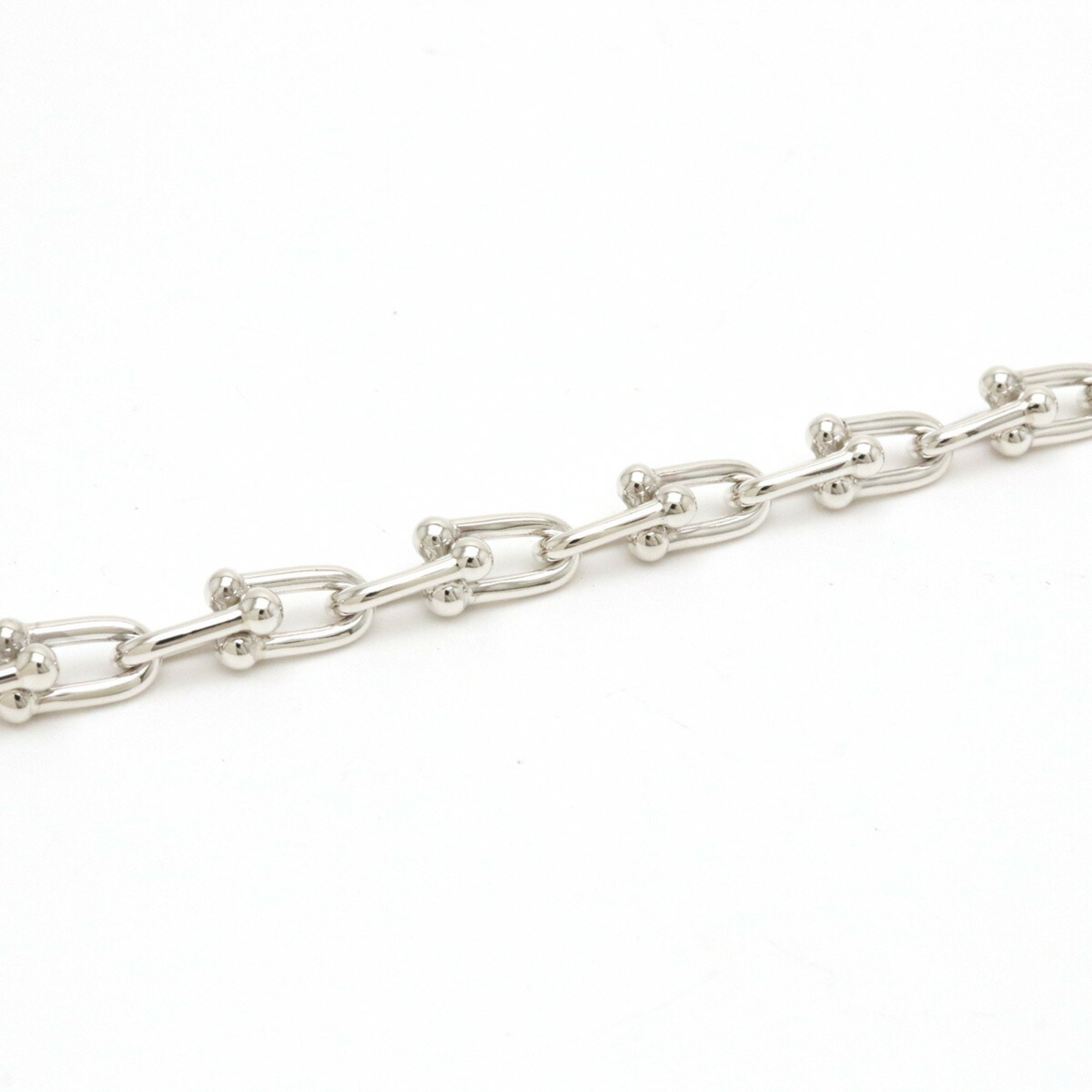 TIFFANY&Co. Tiffany Hardware Small Link Bracelet Size SV925 Ag925 Sterling Silver Frame Cut