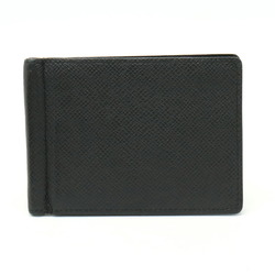 LOUIS VUITTON Taiga Portefeuil Pants Bifold Billfold Money Clip Noir Black Initial M62978