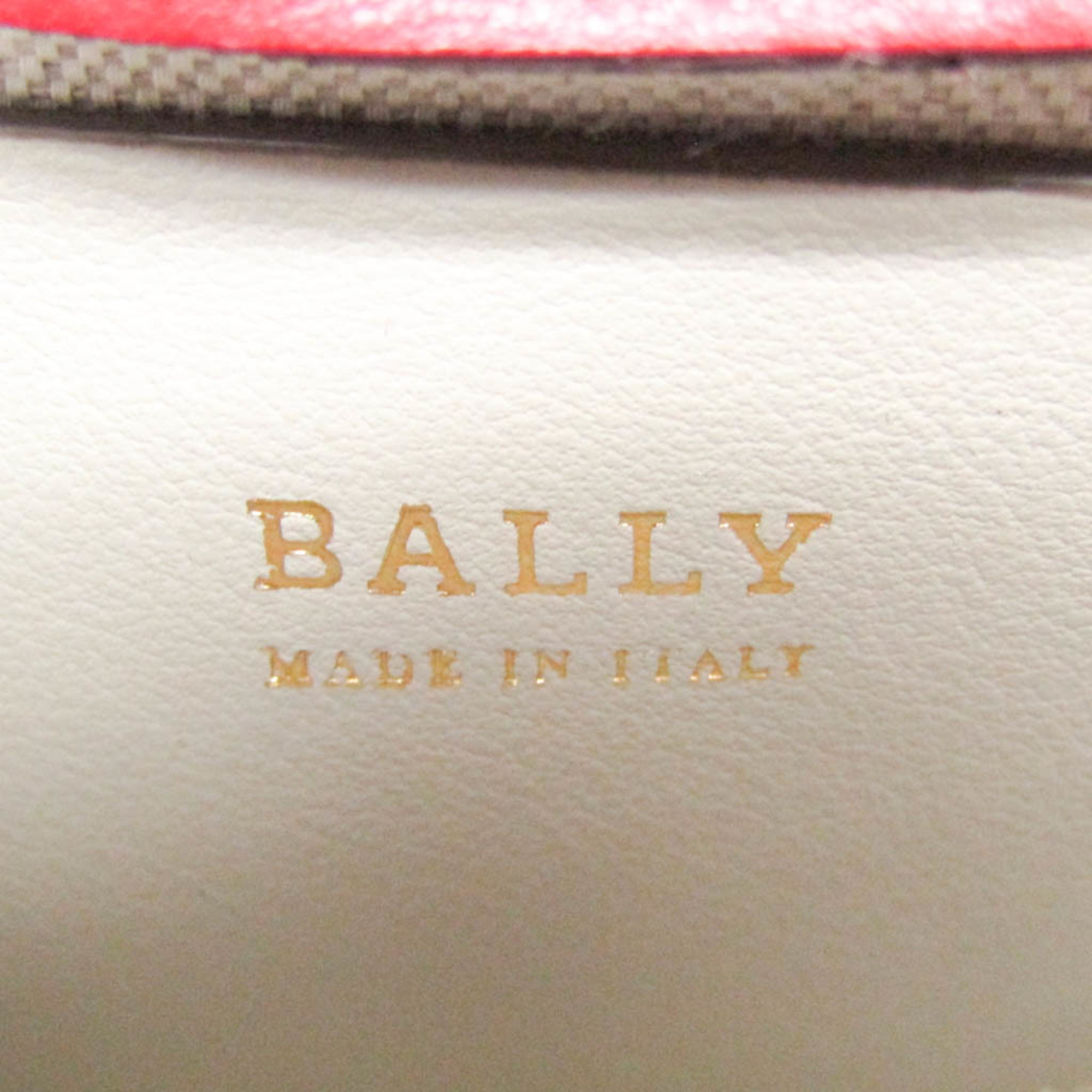 Bally Camy 6235198 Women's Leather Shoulder Bag Red Color