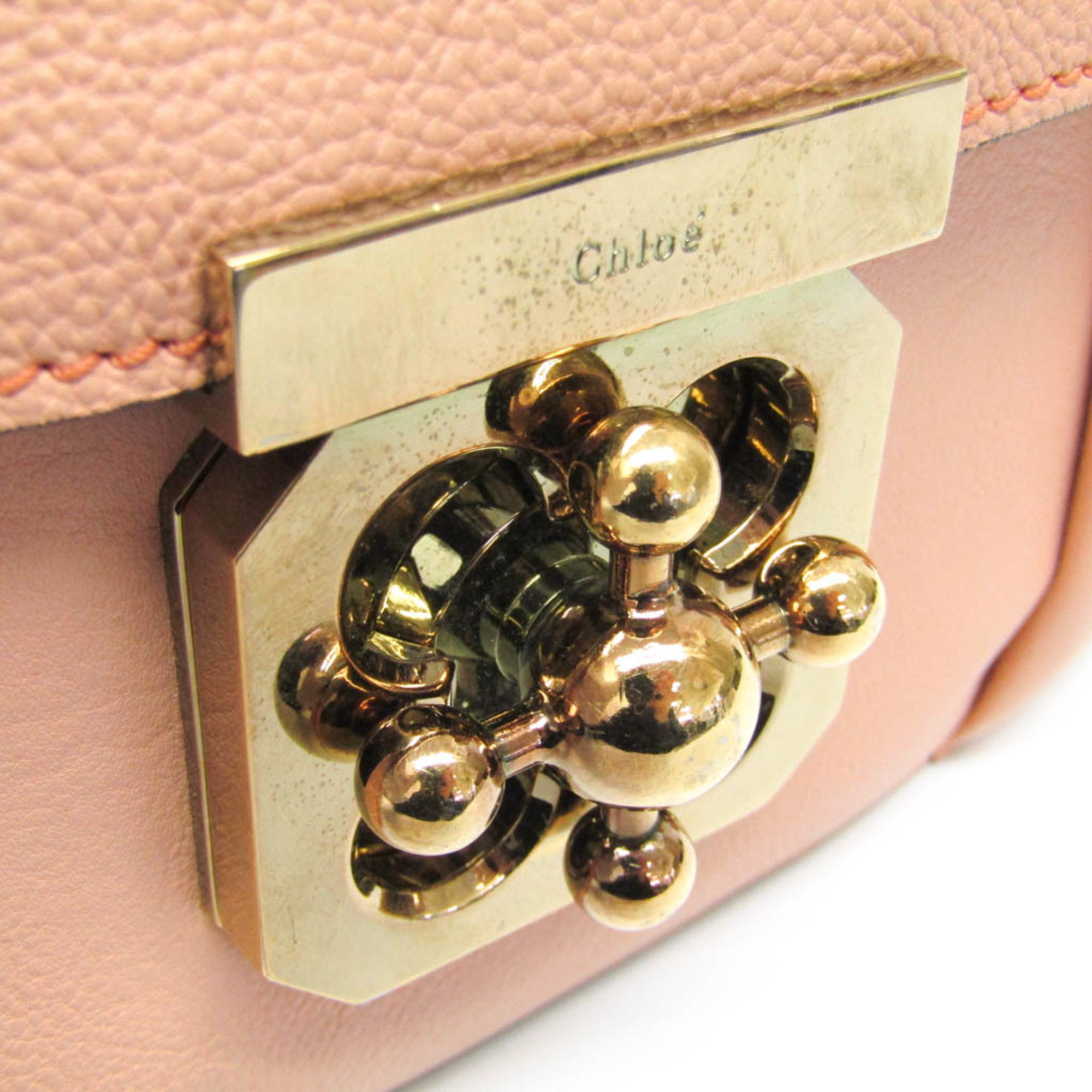 Chloé Elsie Women's Leather Shoulder Bag Coral Pink