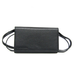 Balenciaga 616034 Women's Leather Shoulder Bag Black