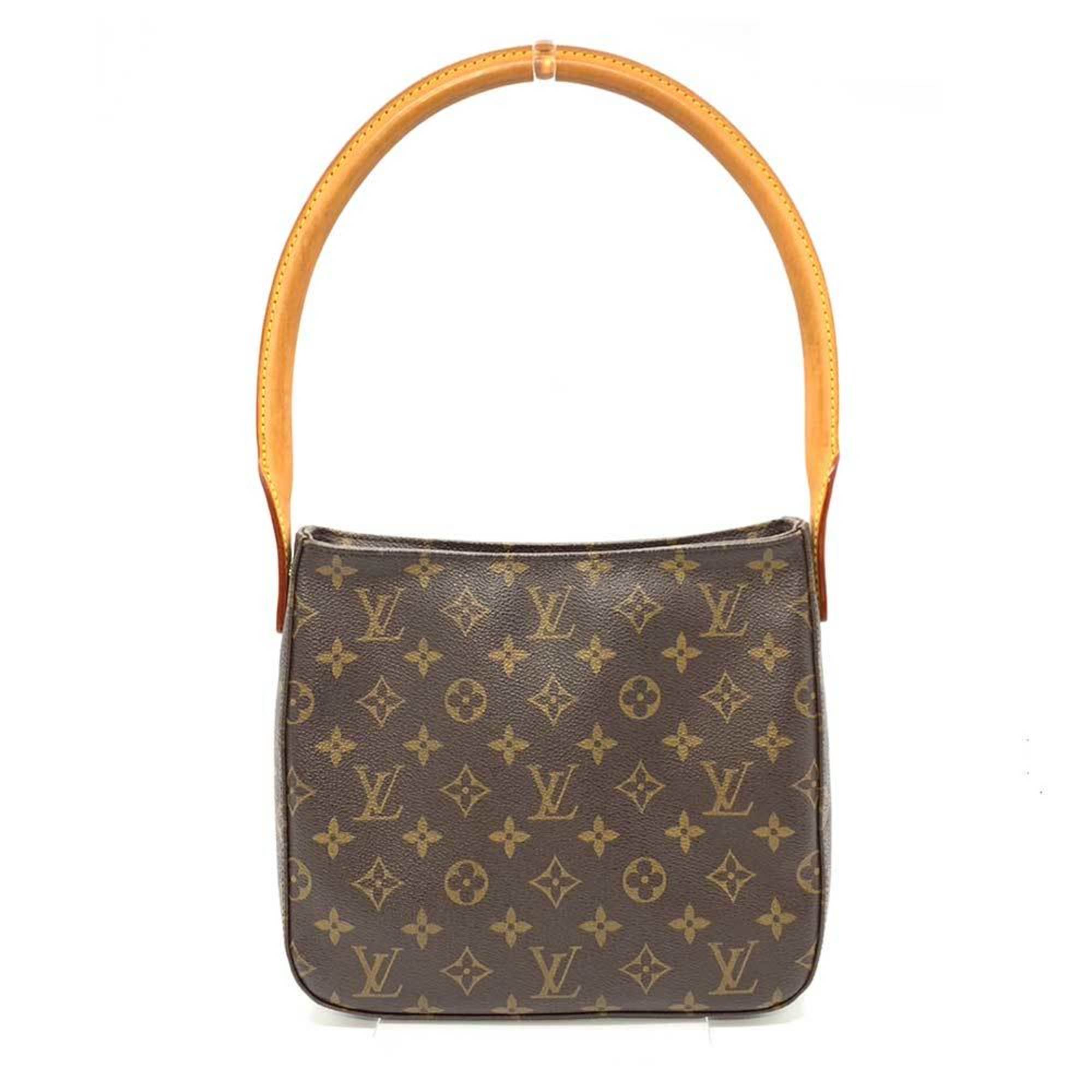 Louis Vuitton Bag Looping MM Brown Shoulder Women's Monogram PVC x Leather M51146 LOUISVUITTON