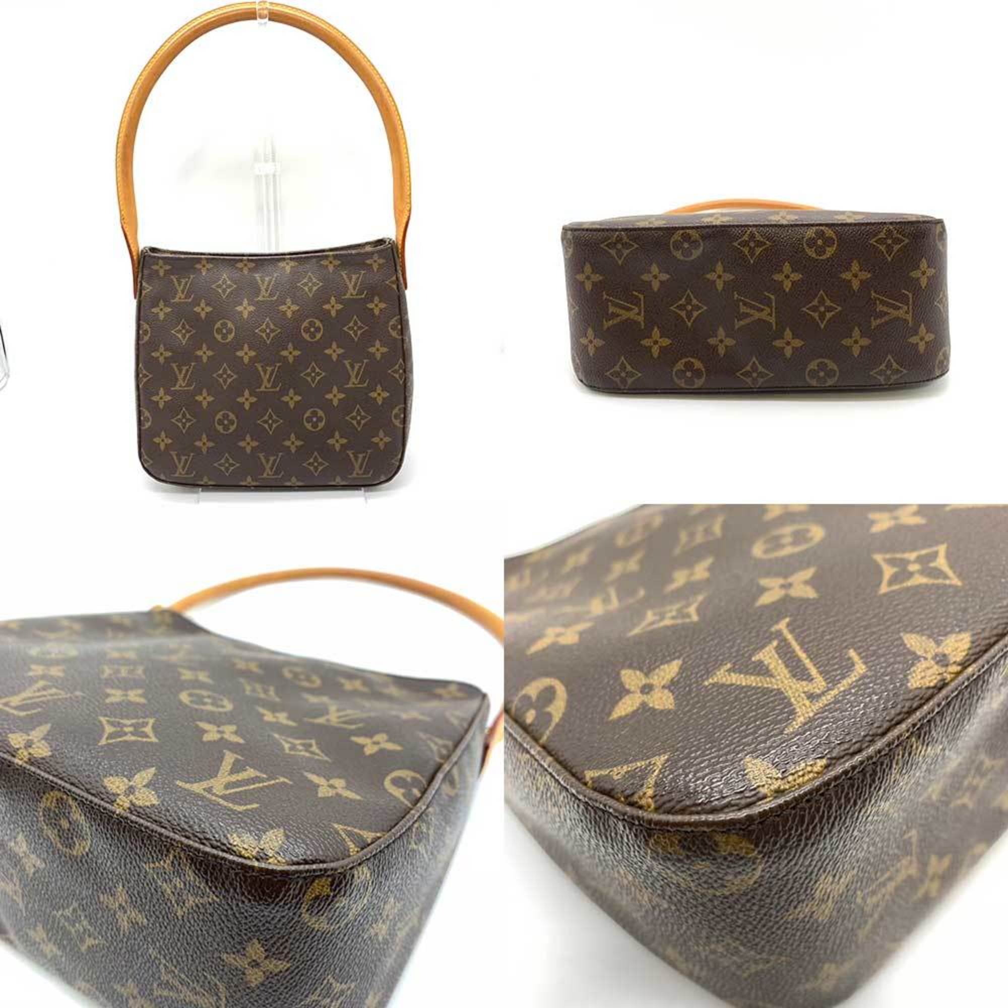 Louis Vuitton Bag Looping MM Brown Shoulder Women's Monogram PVC x Leather M51146 LOUISVUITTON