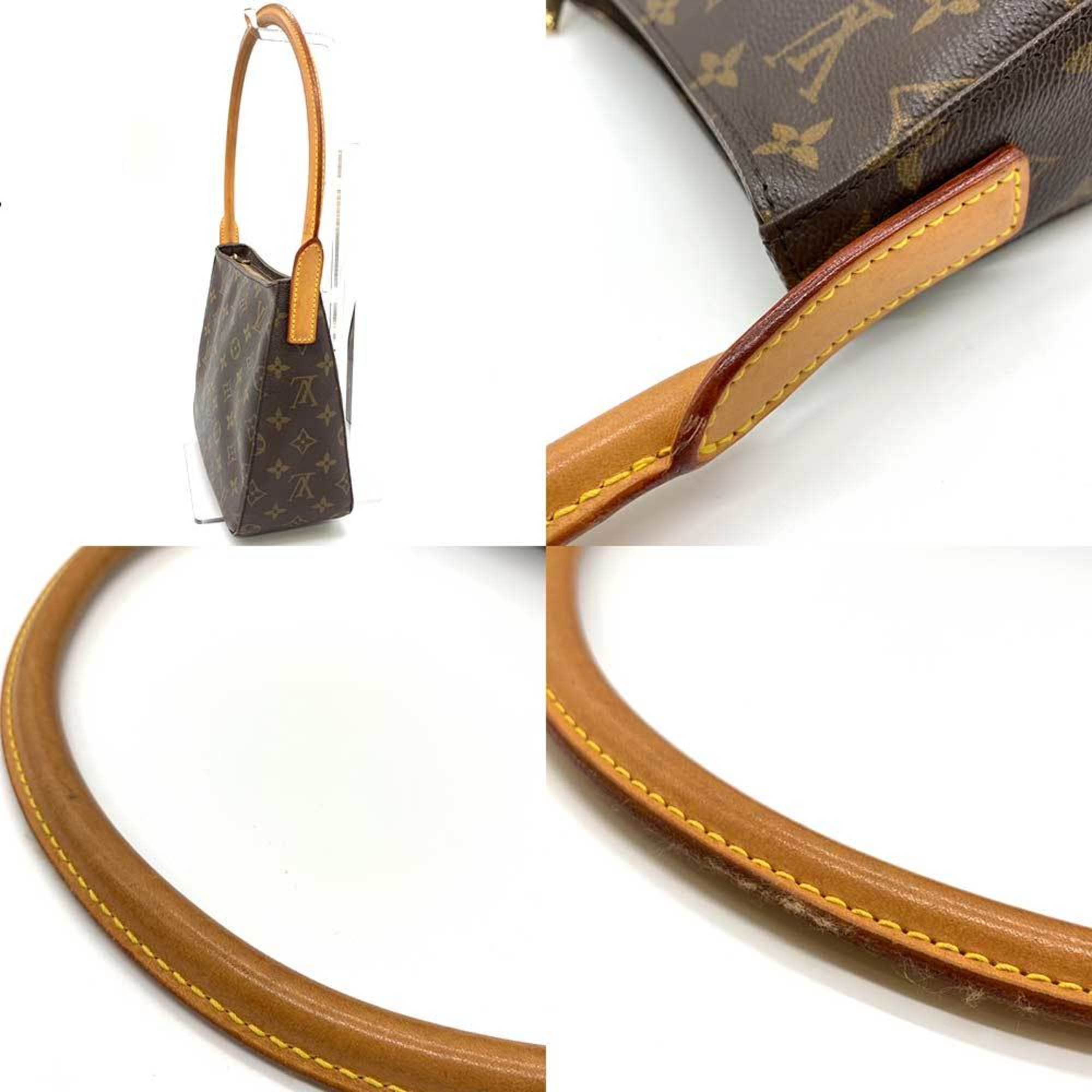 Louis Vuitton Bag Looping MM Brown Shoulder Women's Monogram PVC x Leather M51146 LOUISVUITTON