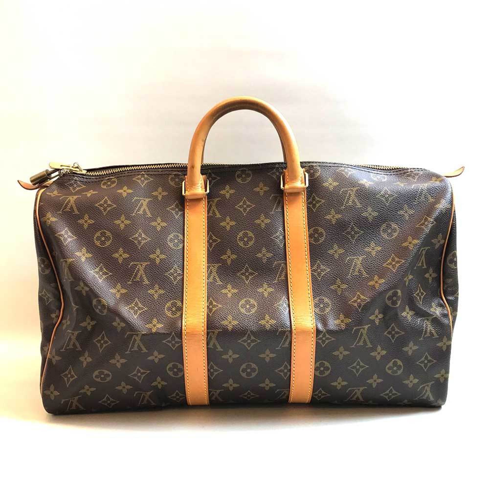 Louis Vuitton Boston Bag Keepall 45 Monogram Hand M41428 Men Women