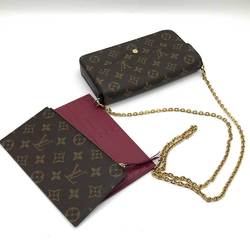 Louis Vuitton Shoulder Bag Pochette Félicie Monogram M61276 Women's Brown