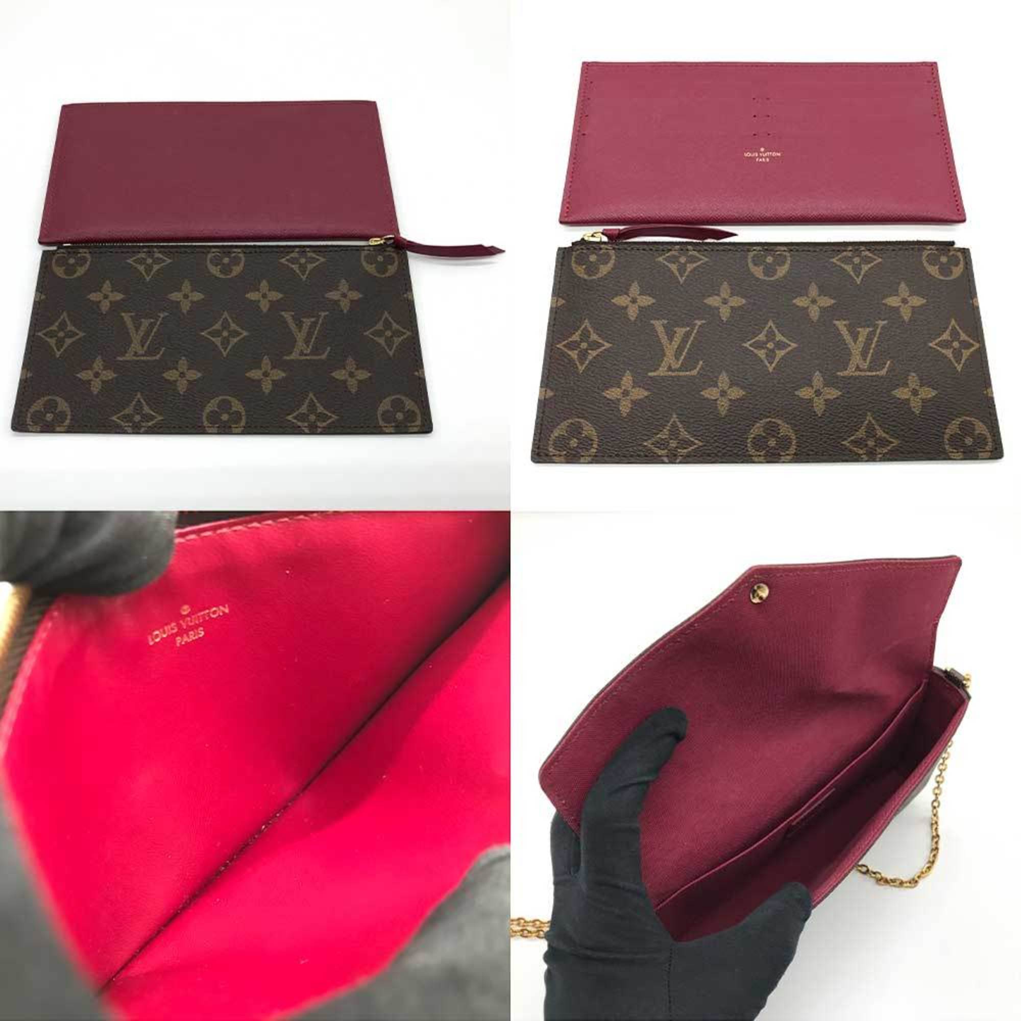 Louis Vuitton Shoulder Bag Pochette Félicie Monogram M61276 Women's Brown