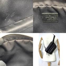 Louis Vuitton Bag Bum Outdoor Black Waist Body Crossbody Men's Taigarama Monogram Eclipse PVC x Leather M30245 LOUISVUITTON