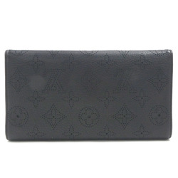 LOUIS VUITTON Bi-fold long wallet Monogram Mahina Portefeuille Amelia Noir Unisex M95549