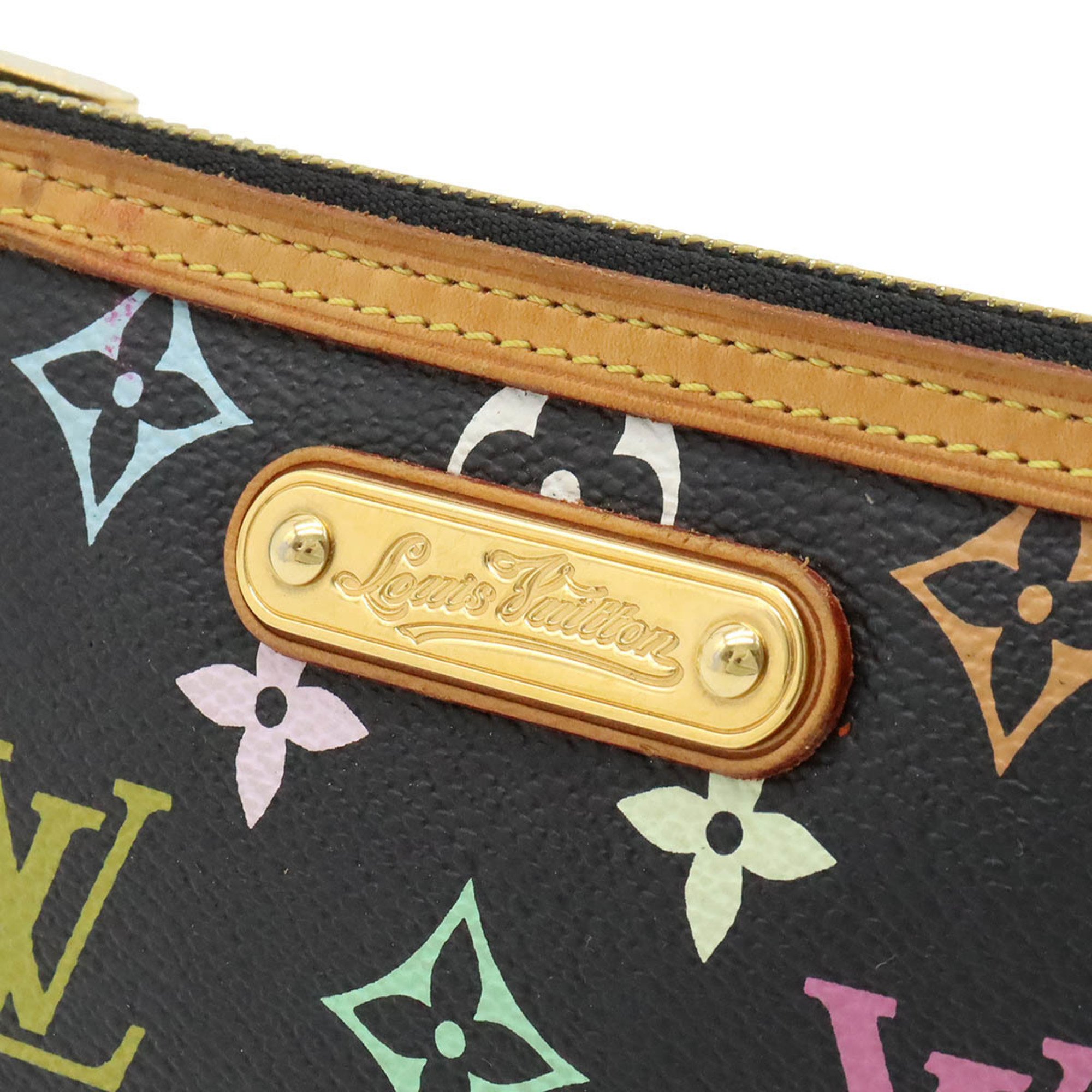 LOUIS VUITTON Monogram Multicolor Pochette Mira MM Accessoire Noir Black M60097