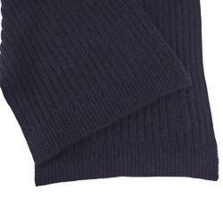 HERMES Muffler Stole Cashmere Wool Women's Navy