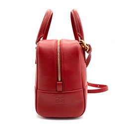 LOEWE Handbag Shoulder Bag Spirited Away Leather Red Women's