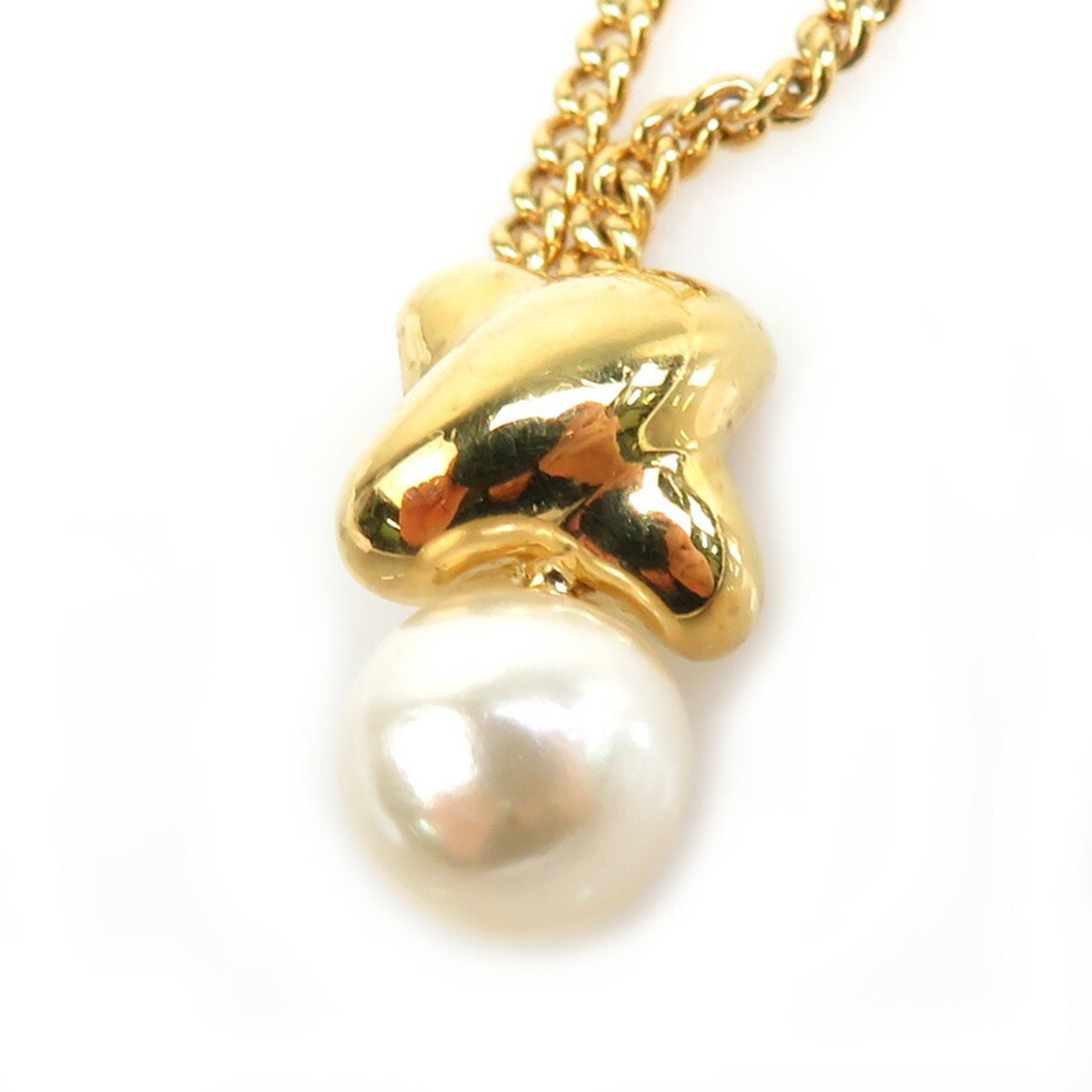 Christian Dior Necklace Metal Gold Women's