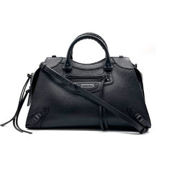 BALENCIAGA Handbag Shoulder Bag Neo Classic City Leather Black Ladies