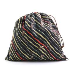 LOEWE Pouch Drawstring Bag DRAWSTRING POUCH Cotton Canvas Black/Multicolor Unisex