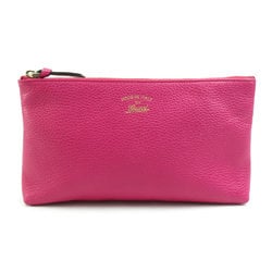 GUCCI Pouch Multi Case Swing Leather Magenta Women's 368881