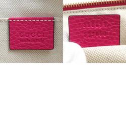 GUCCI Pouch Multi Case Swing Leather Magenta Women's 368881