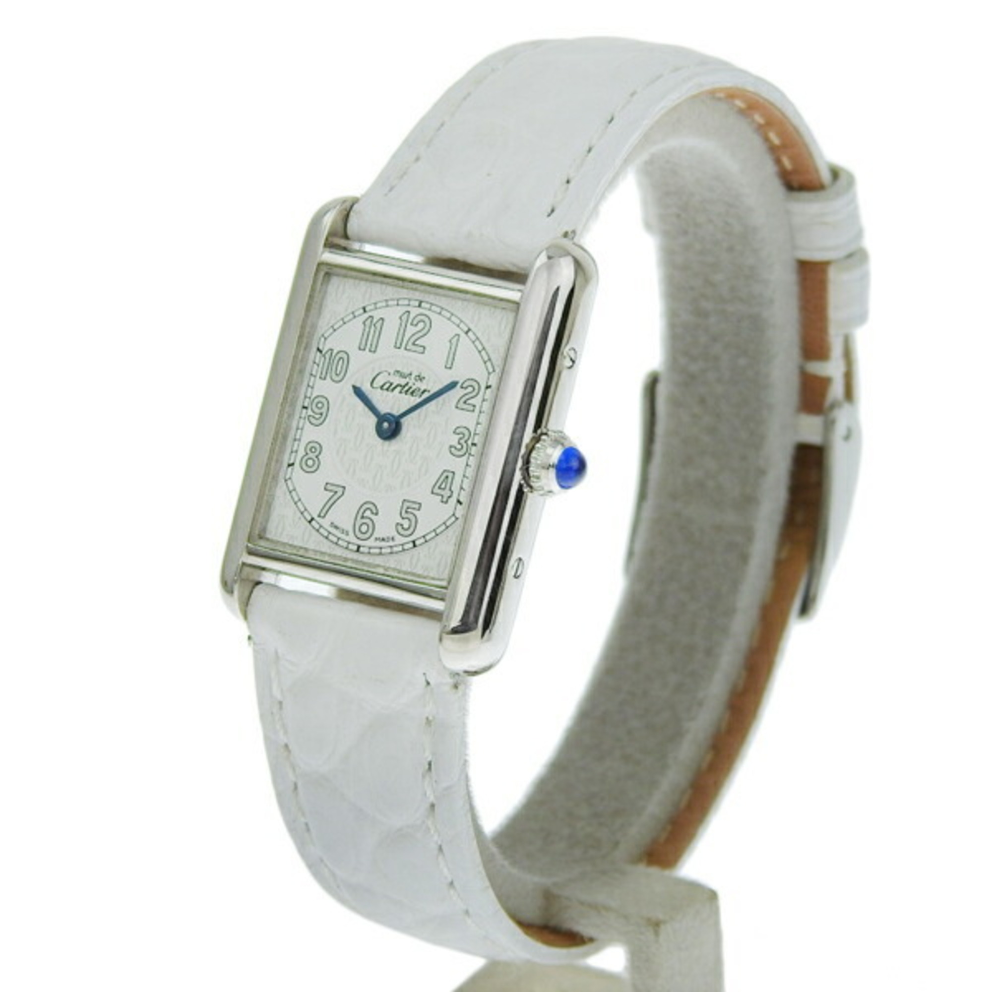 Cartier SV925 Must Tank Women s Quartz 2416 Leather eLADY Globazone