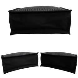 Yves Saint Laurent rive gauche leather genuine felt tote bag handbag black 23269