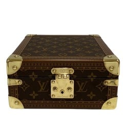 LOUIS VUITTON Coffret Jubilee Monogram Leather Jewelry Box Vanity Bag Brown 21147