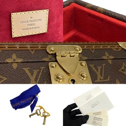 LOUIS VUITTON Coffret Jubilee Monogram Leather Jewelry Box Vanity Bag Brown 21147