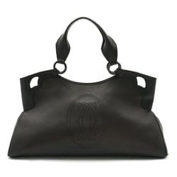 Cartier Marcello de handbag tote bag embossed leather black