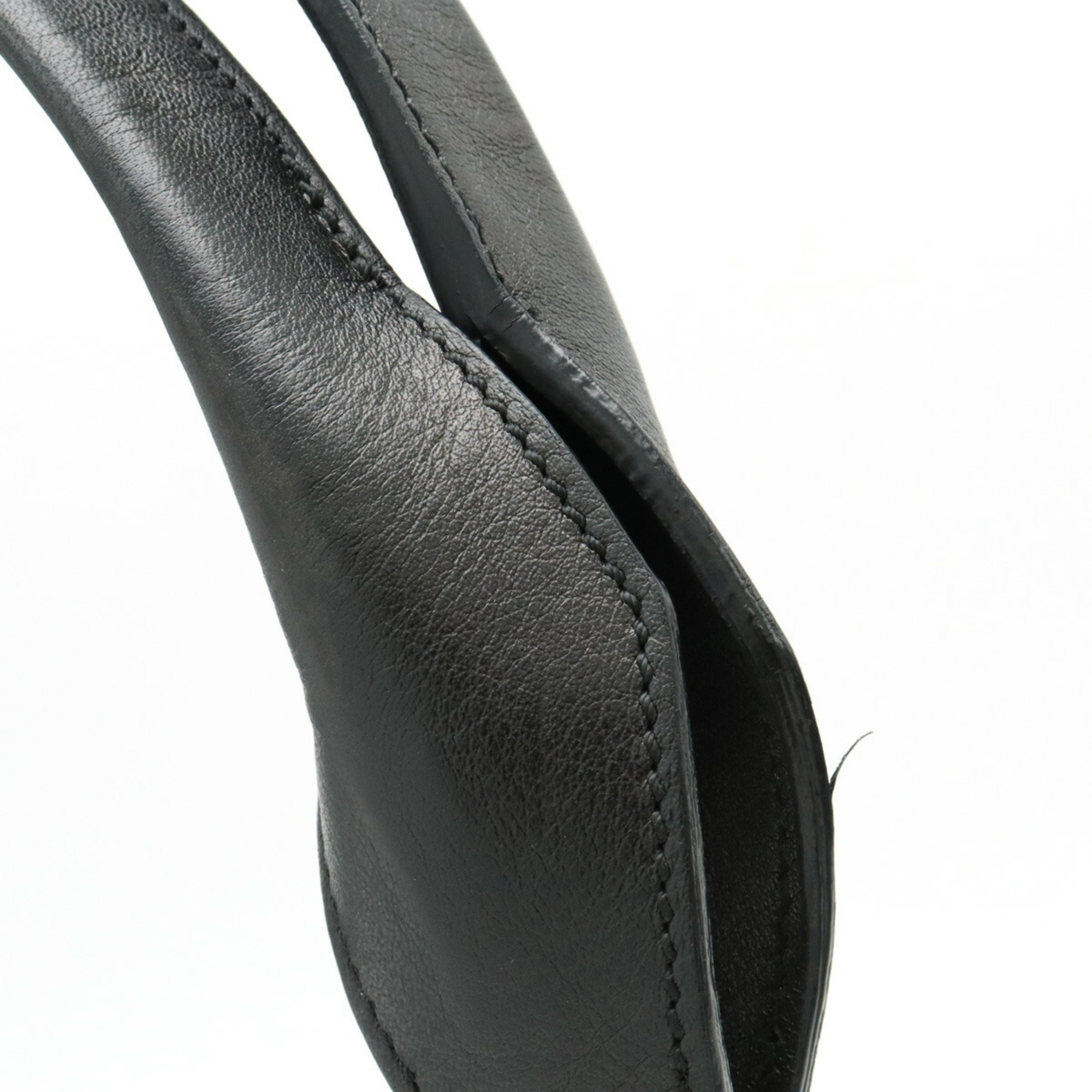 Cartier Marcello de handbag tote bag embossed leather black