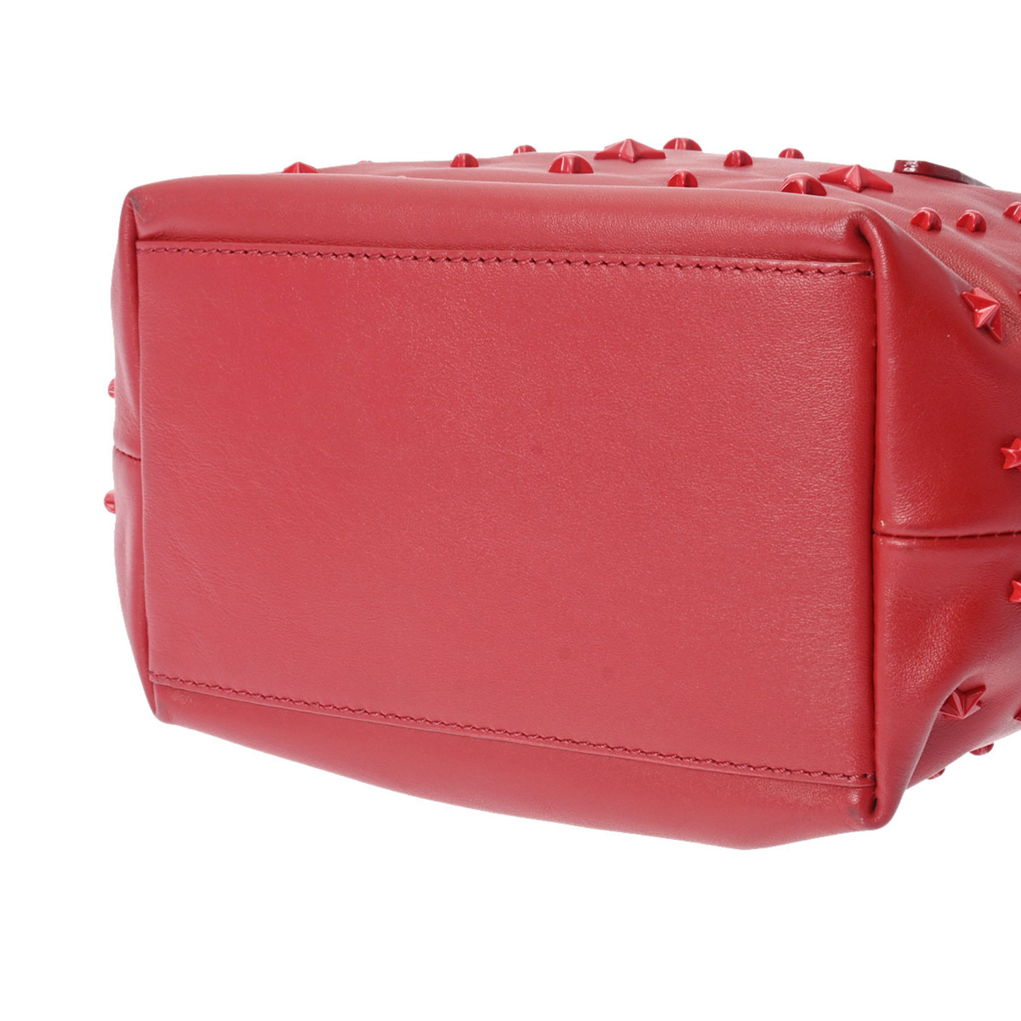 JIMMY CHOO Sarah Star Studded Red Women's Leather Handbag