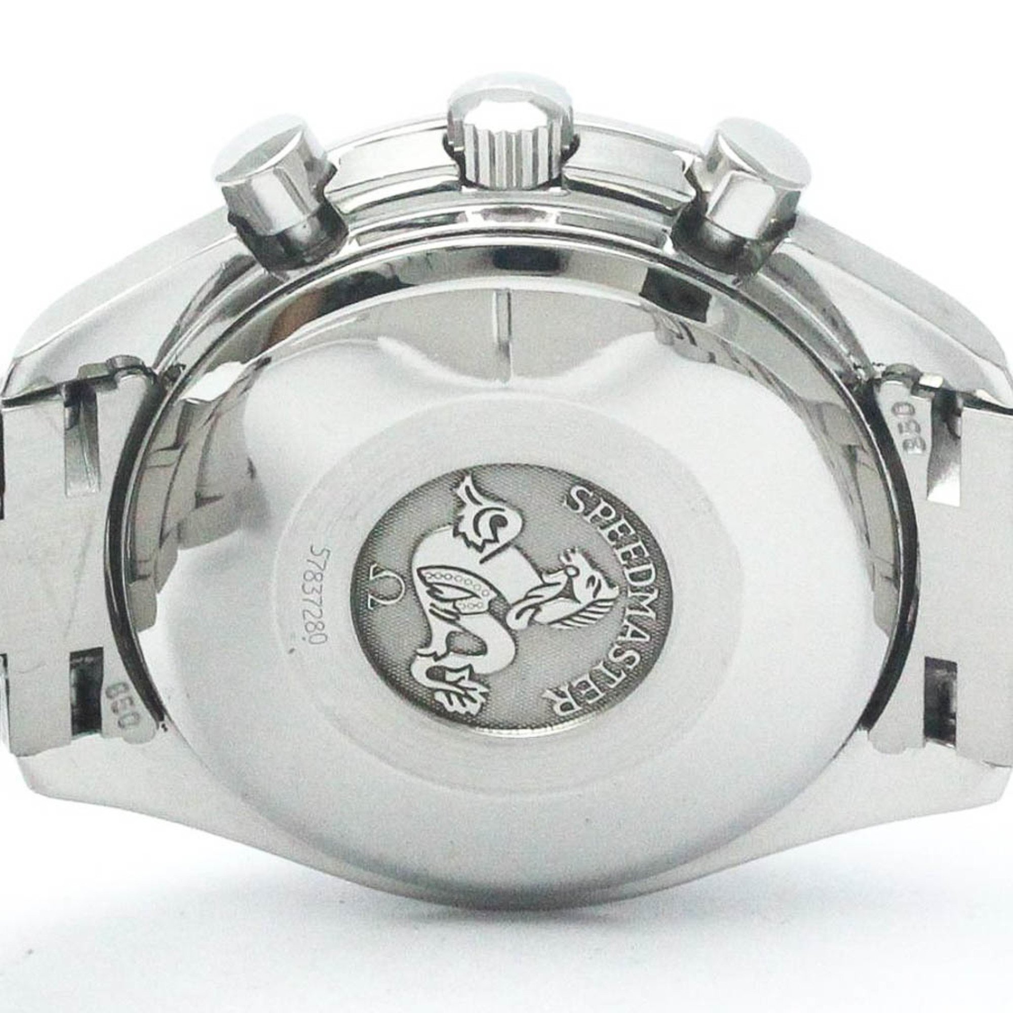 Polished OMEGA Speedmaster Triple Date Steel Automatic Watch 3523.30 BF565444