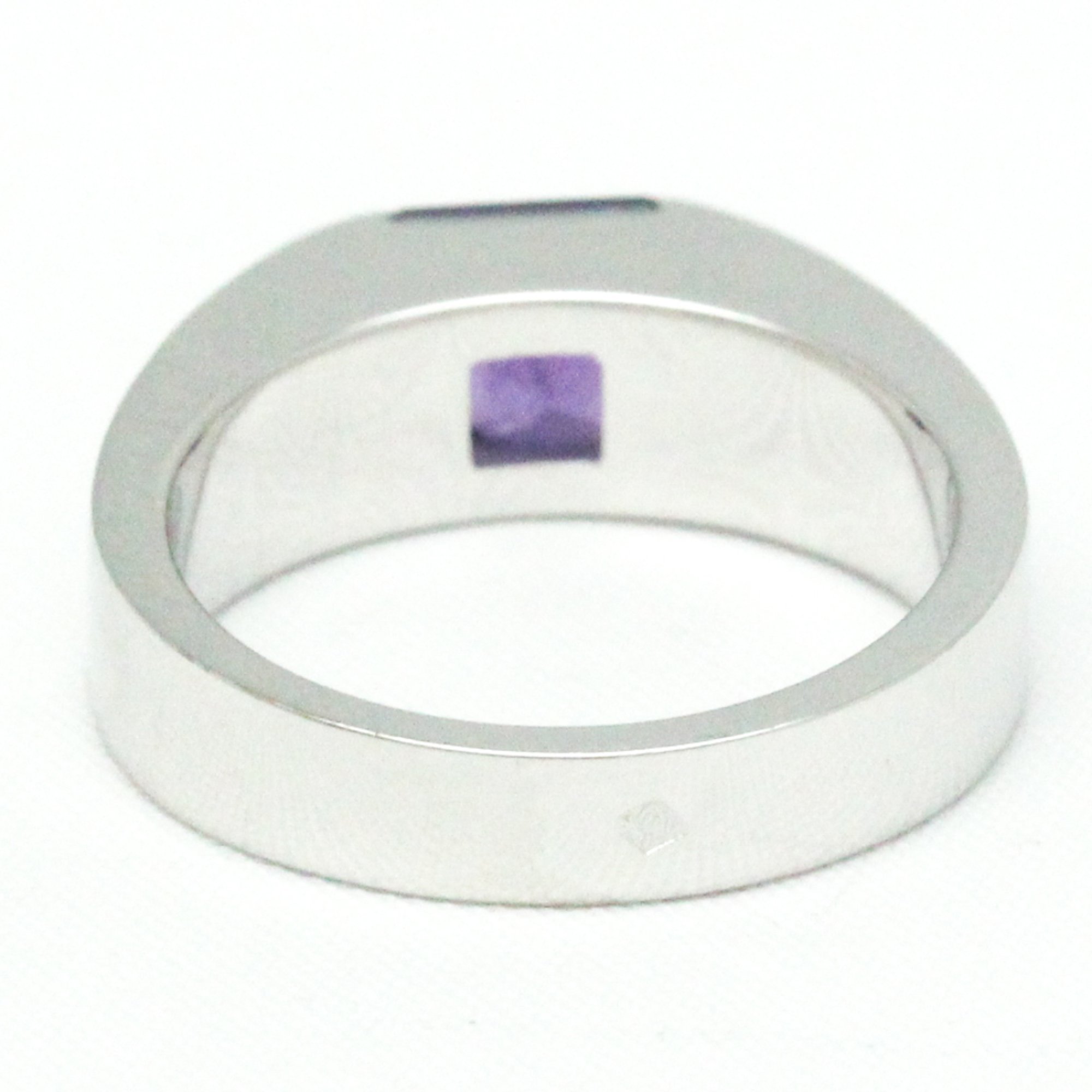Cartier Tank Ring White Gold (18K) Fashion Amethyst Band Ring Silver