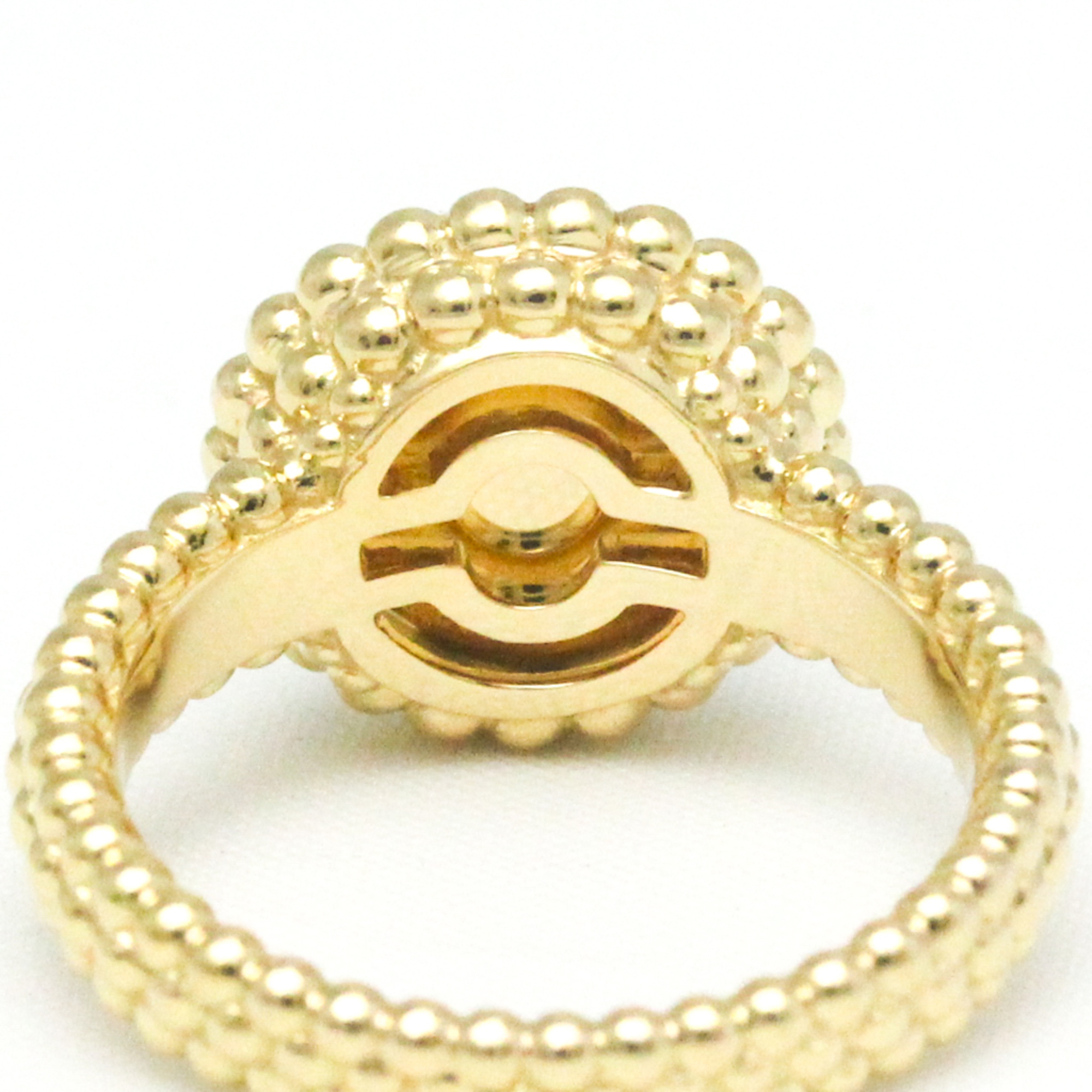 Van Cleef & Arpels Perlee Perlee Couleurs Ring VCARP4DP52 Yellow Gold (18K) Fashion Malachite Band Ring Gold,Green