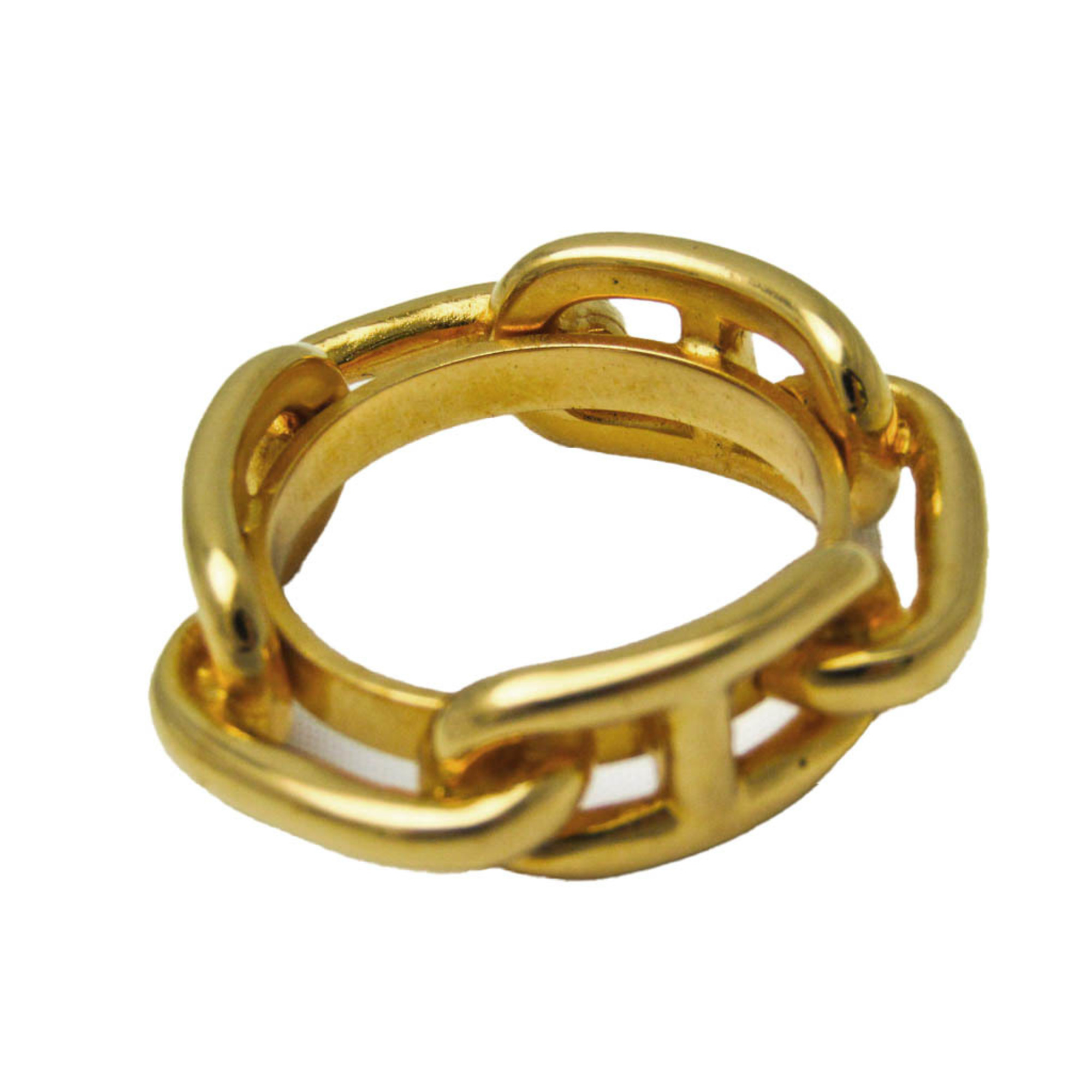 Hermes Metal Scarf Ring Gold Lugate Shane Dunkle