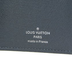 Louis Vuitton Taiga Brazza Wallet M30502 Men's Taiga Leather Long Wallet (bi-fold) Navy Blue