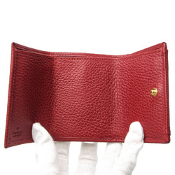 Gucci Petit Marmont 523277 Women's Leather Wallet (tri-fold) Red Color