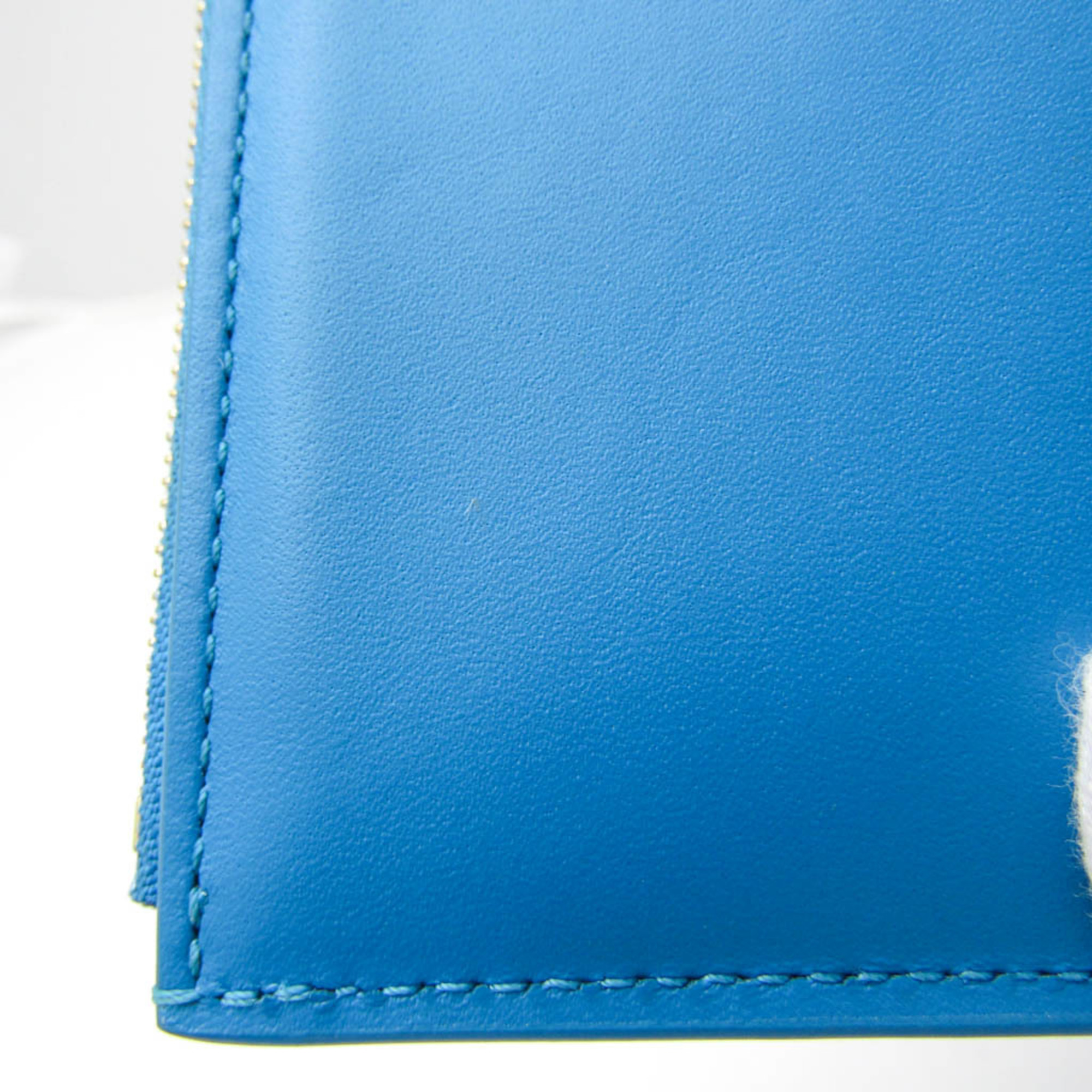 Louis Vuitton Nanogram Portefeuille Viennois M82314 Women's Leather Wallet (bi-fold) Blue