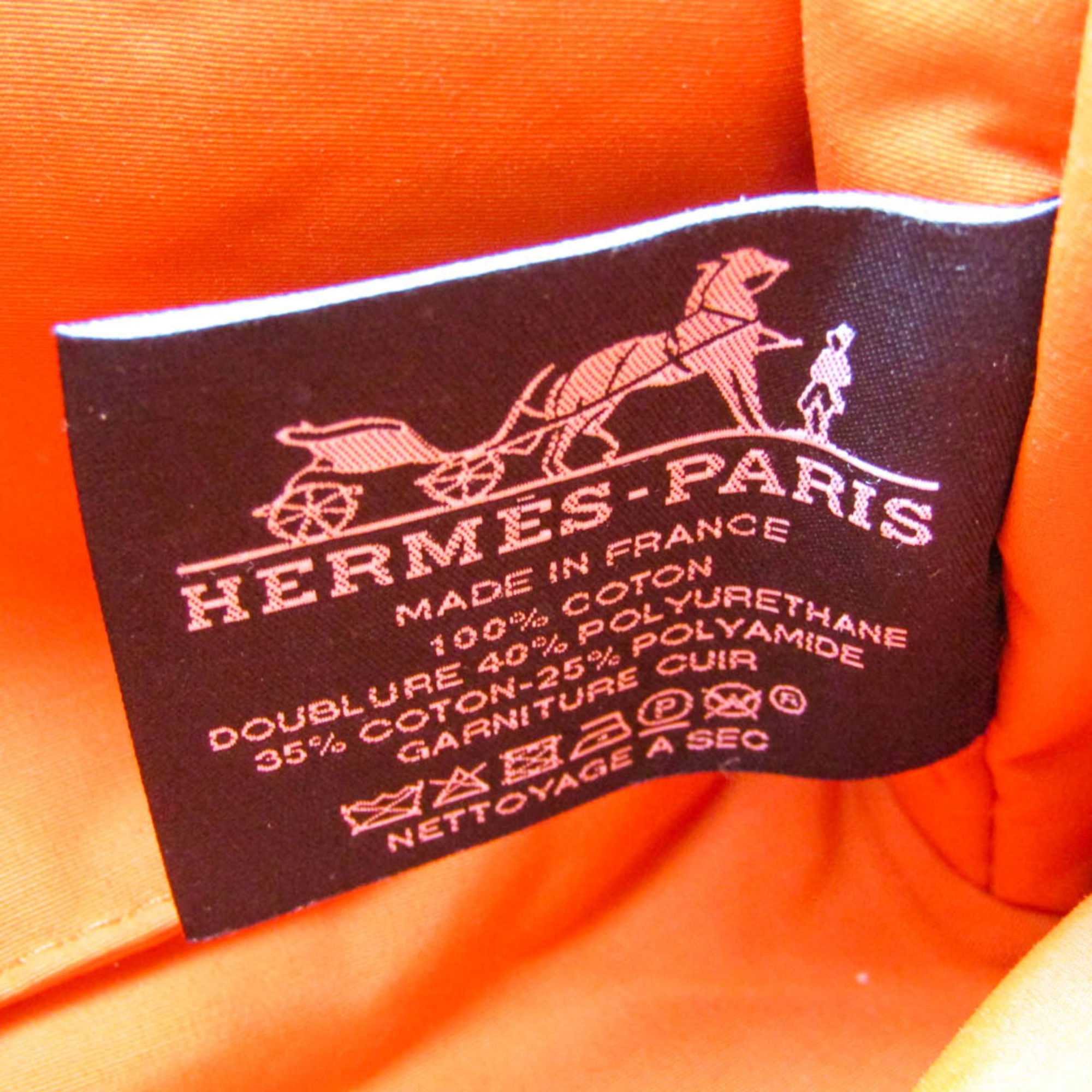 Hermes Bolide Mini 103773M Women,Men Canvas Pouch Orange