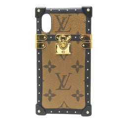 Louis Vuitton Monogram Monogram Phone Bumper For IPhone X Black,Brown Eye Trunk M67893