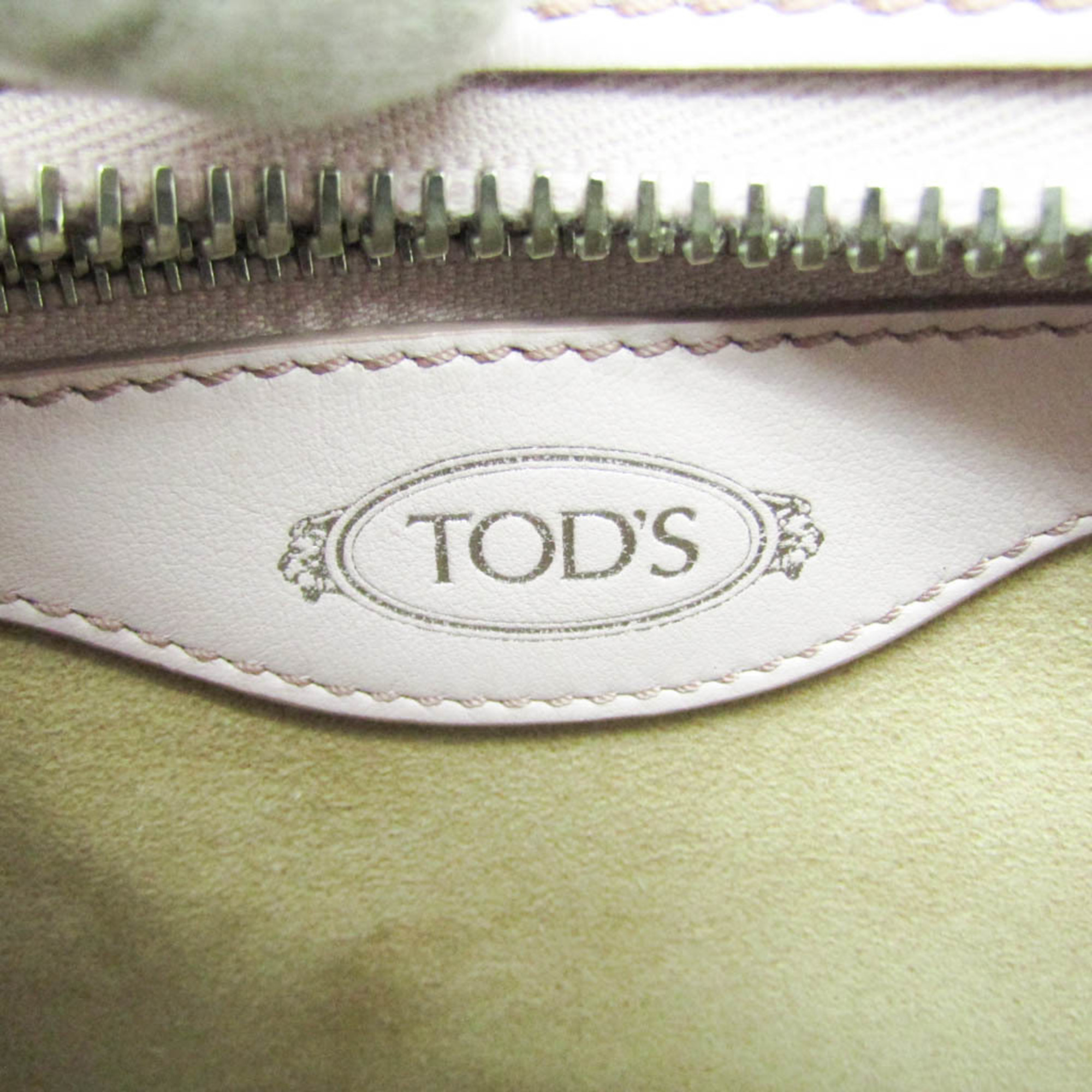 Tod's Sella Women's Leather Handbag,Shoulder Bag Light Purple