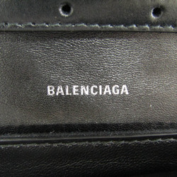 Balenciaga B Logo 592898 Women's Leather Shoulder Bag Black