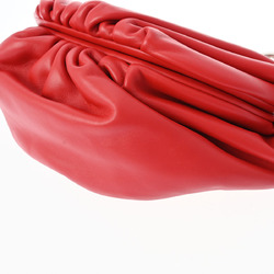 BOTTEGAVENETA Bottega Veneta The Chain Pouch Red 651445 Women's Leather Shoulder Bag