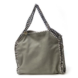 Stella McCartney Falabella Handbag Polyester Gray Women's Chain Shoulder Bag