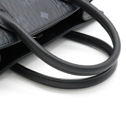 MCM Tote Visetos Handbag Shoulder Bag PVC Leather Black MWTCABO07BK001