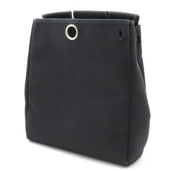 HERMES Ale Bag Ad PM Rucksack Backpack Handbag Toile Officier Leather Black □G stamp